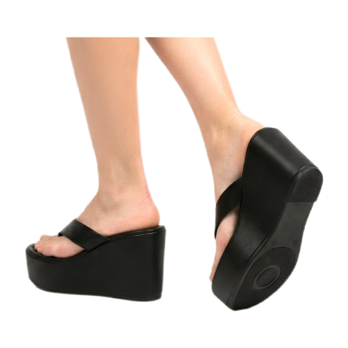8f73aa6e-cf4e-4fa5-81b4-612edcb7a9b3 DayLife Leather Chic Black Platform Wedge Sandals for Women