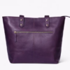 Personalized Violet Leather Tote Bag for Women - Daylife Leather