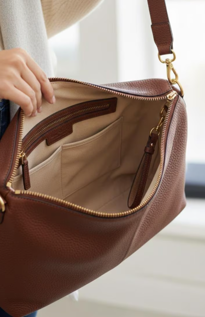 Soft Slouchy Hobo Shoulder Purse - Daylife Leather