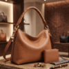 Brown Leather Hobo Bag for Women - Daylife Leather