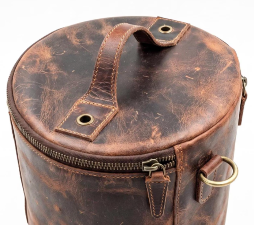 DayLife Leather Vintage Brown Distressed Leather Duffle Bag | Handmade Travel Weekender Bag for Men & Women