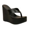 e8a968bf-22b5-4e15-a200-b342b321e424 DayLife Leather Chic Black Platform Wedge Sandals for Women