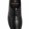 DayLife Leather Men's Premium Black Textured Genuine Leather Formal Derby Shoes