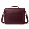 Burgundy Genuine Leather Messenger Bag | DayLife Leather