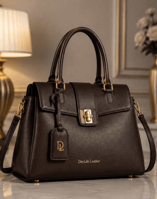 Handmade Brown Leather Tote Purse | Daylife Leather