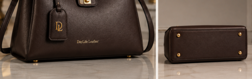Handmade Brown Leather Tote Purse | Daylife Leather