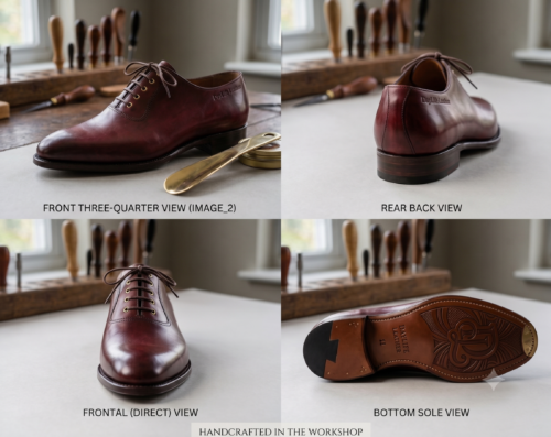 Handcrafted Premium Mahogany Leather Oxford Shoes - Daylife Leather