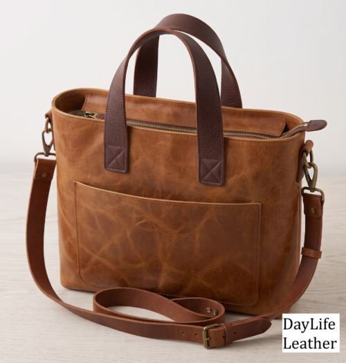 Handmade Leather Laptop bag - Daylife Leather