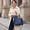 Gemini_Generated_Image_q5qrfxq5qrfxq5qr DayLife Leather Croco-Embossed Deep Blue Leather Bag – Premium Ladies Handbag & Office Bag for Women