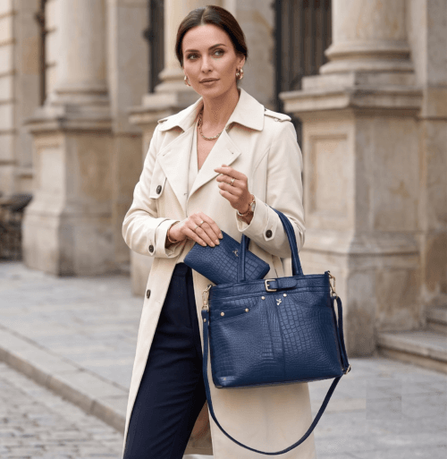 Gemini_Generated_Image_q5qrfxq5qrfxq5qr DayLife Leather Croco-Embossed Deep Blue Leather Bag – Premium Ladies Handbag & Office Bag for Women
