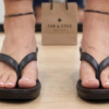 Handmade Black Leather Wedge Sandals for Women | Daylife Leather