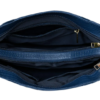 DayLife Leather Croco-Embossed Deep Blue Leather Bag – Premium Ladies Handbag & Office Bag for Women