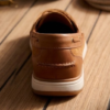 Handcrafted Men’s Tan Suede & Leather Boat Shoes - Premium Nautical Deck Loafers | DayLife Leather