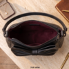 DayLife Leather Luxury Black Genuine Leather Bow-Knot Shoulder Bag for Women | Elegant Sling Bag