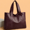 DayLife Leather women's burgundy leather tote bag made from premium leather, spacious shoulder handbag for work, office, travel, shopping and everyday use.