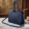 Organized Interior of DayLife Leather Work Bag with Laptop and Mobile Compartments