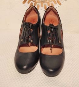shoes 3 Classic Black Leather Mary Jane Heels | Vintage Style Strap Block Heel Pumps for Women