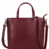 Burgundy Genuine Leather Tote Bag for Women | Convertible Crossbody Handbag with Adjustable Strap