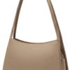 A high-quality full-grain beige leather shoulder bag from DayLife Leather