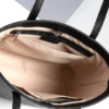 Classic black textured genuine leather shoulder bag for women by DayLife Leather available on DayLifeLeather.com