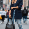 Classic black textured genuine leather shoulder bag for women by DayLife Leather available on DayLifeLeather.com