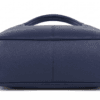 Navy Blue Pebbled Leather Hobo Bag – Front View