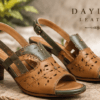 Handmade Genuine Leather Women’s Heels – Elegant Natural Style | Daylife Leather