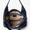Handcrafted Genuine Leather Navy Blue Hobo Shoulder Bag for Women