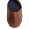 Tan brown genuine leather ballet flats for women, upper view
